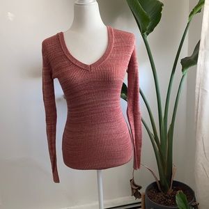 Washed out burgundy sweater